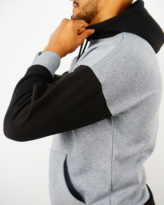 HOODIE GREY&BLACK